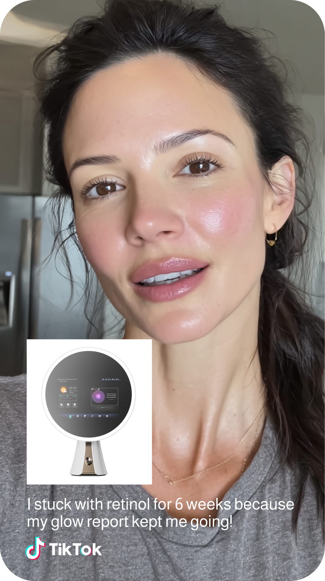 Glowe Mirror influencer 3