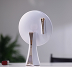 Rear view of the Glowé Mirror AI highlighting the slim ergonomic design and stable stand
